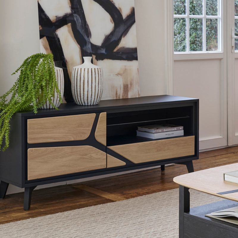 Tendance déco : le meuble TV en bois a toujours la cote !