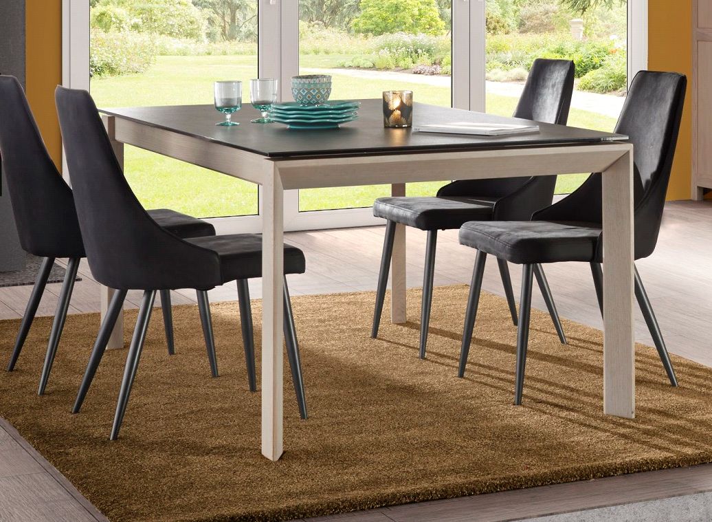 Table rectangulaire extensible