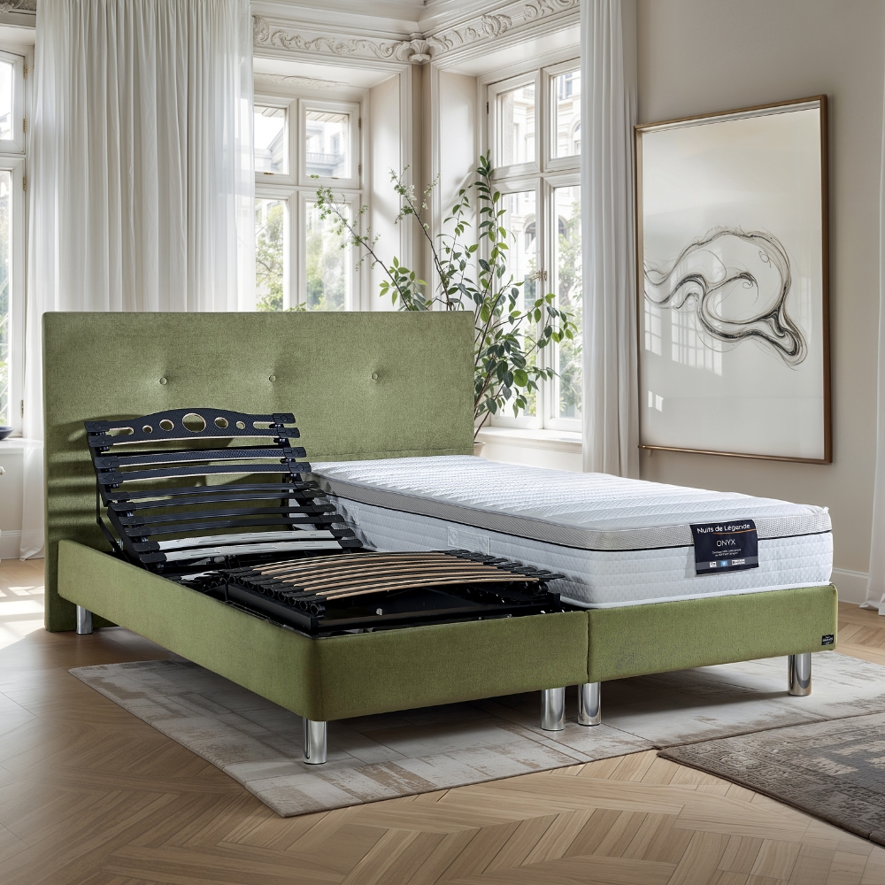 Sommier TPR VOYAGE D’TECH + matelas ONYX