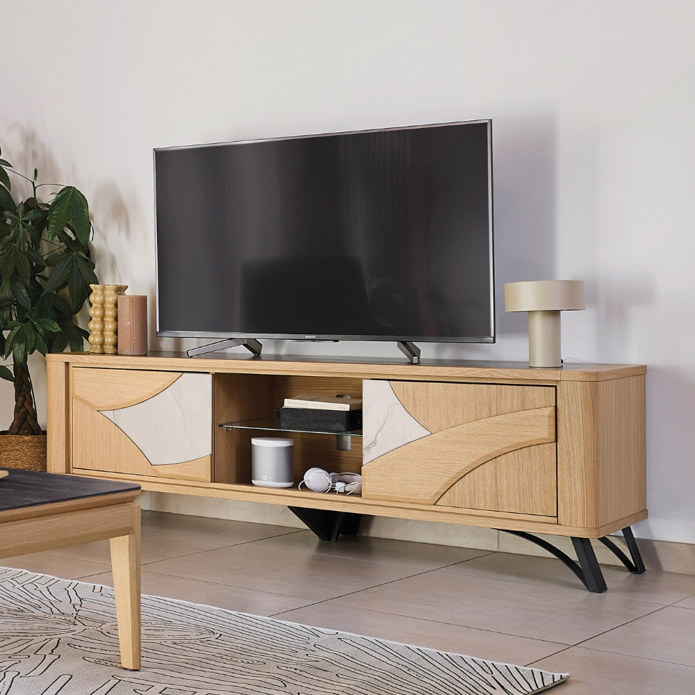 Meuble TV Hifi 2 portes