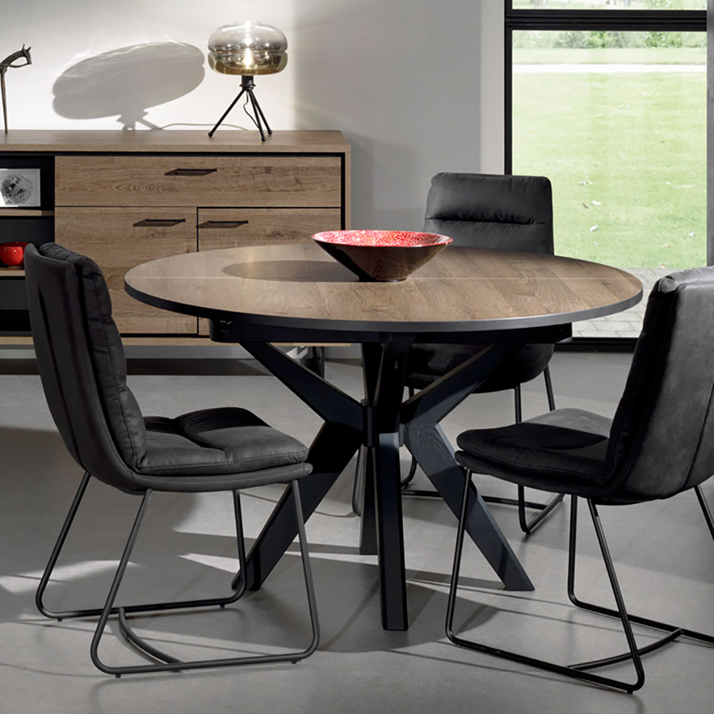 Table de repas ronde extensible