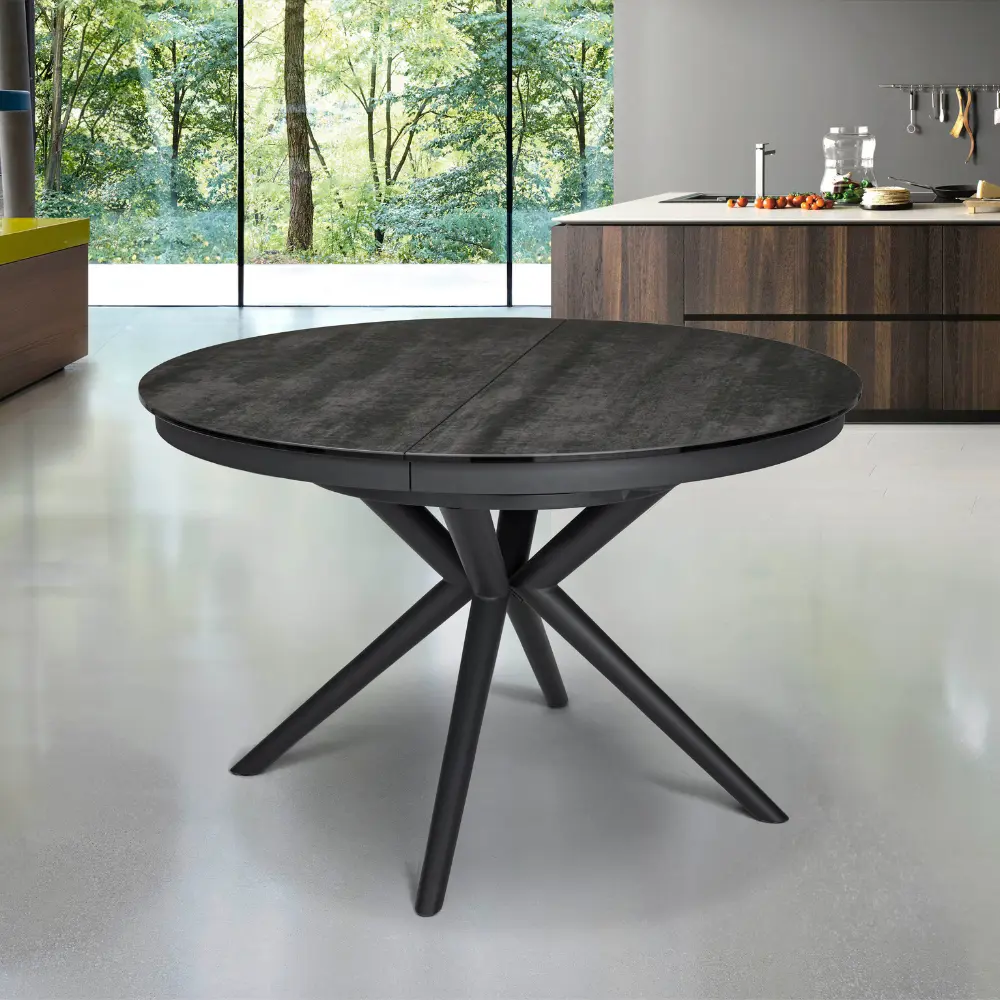 Table ronde extensible