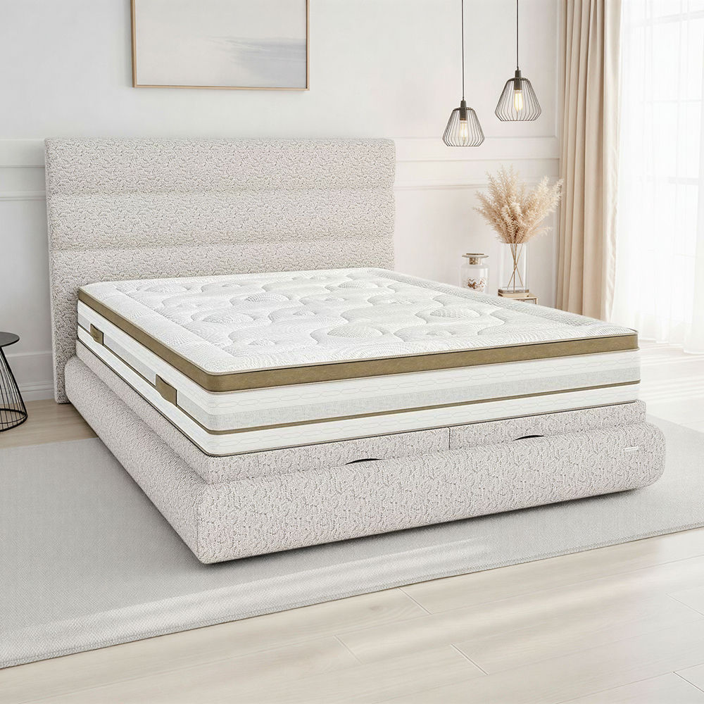 Matelas ressorts ensachés et mousse