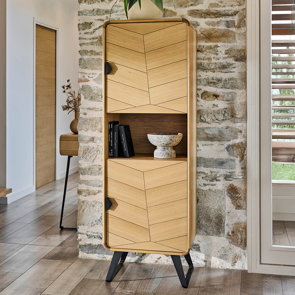 Meuble de rangement 2 portes 1 niche