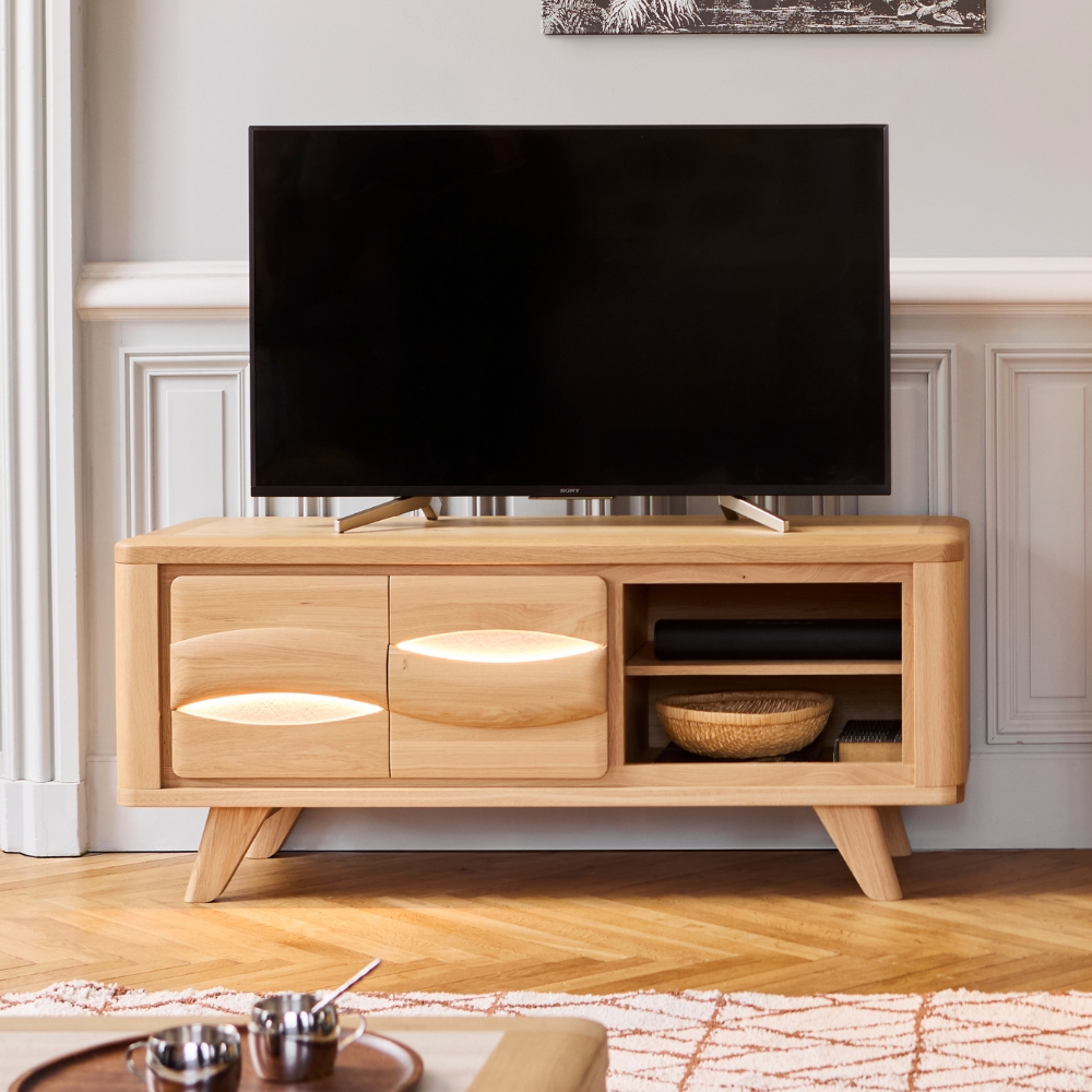 Meuble TV 2 portes 1 niche