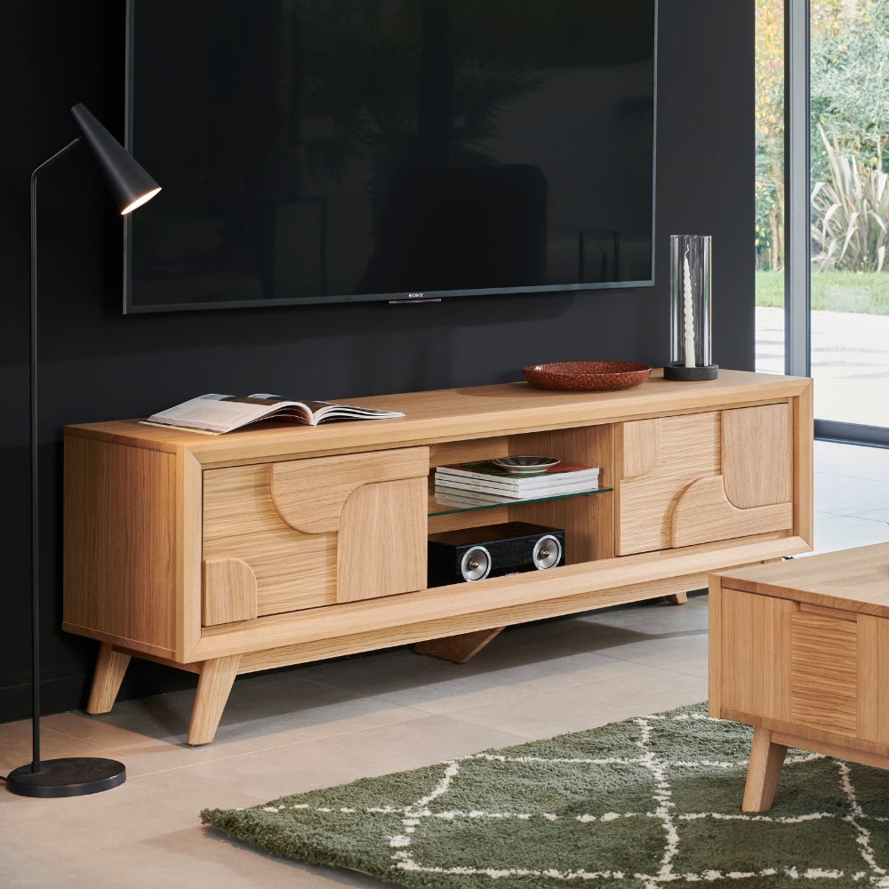 Meuble TV 2 portes