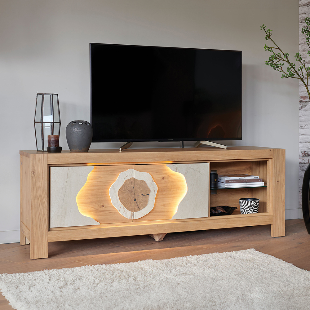 Meuble TV Hifi 2 portes 1 niche