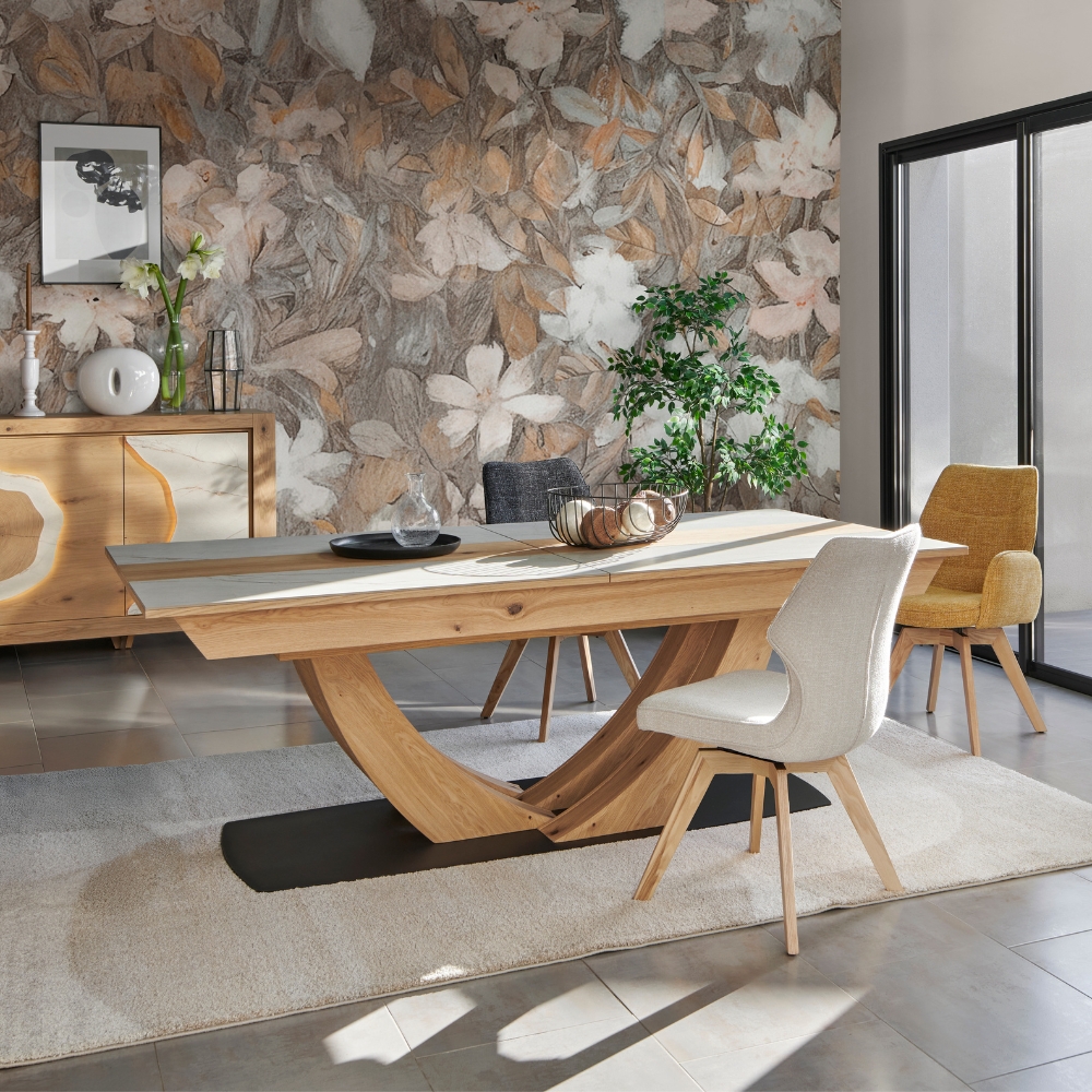 Table extensible céramique