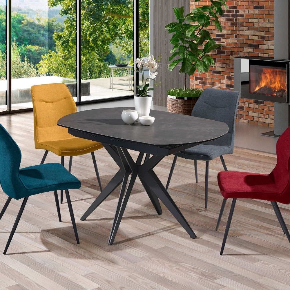Table ovale extensible