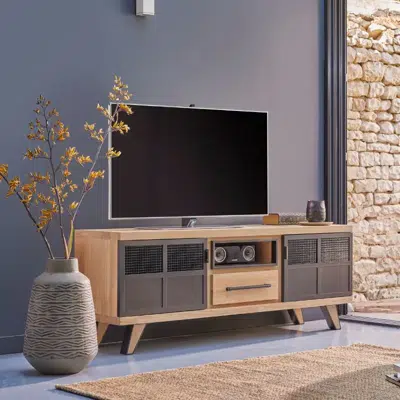 5 styles de meuble TV industriel pour un salon tendance