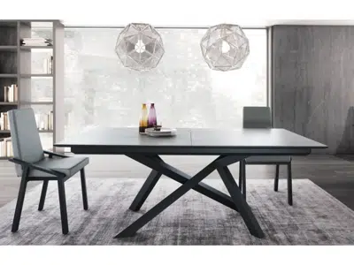 Table extensible dessus céramique