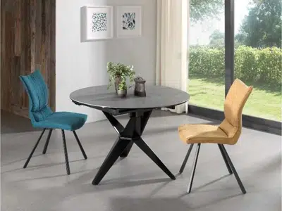 Table ronde extensible