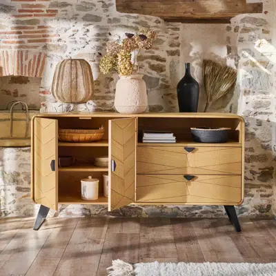 Buffet 2 portes 2 tiroirs