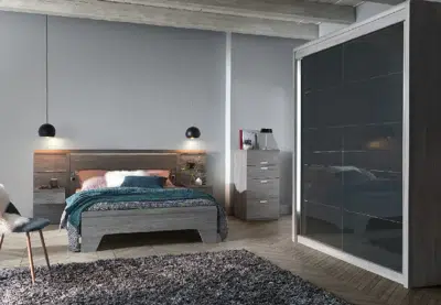 Lit avec éclairage leds