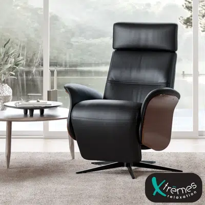 Fauteuil pivotant inclinable repose-pieds manuel