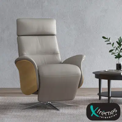 Fauteuil pivotant inclinable repose-pieds manuel
