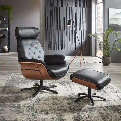 Fauteuil relax avec repose-pieds