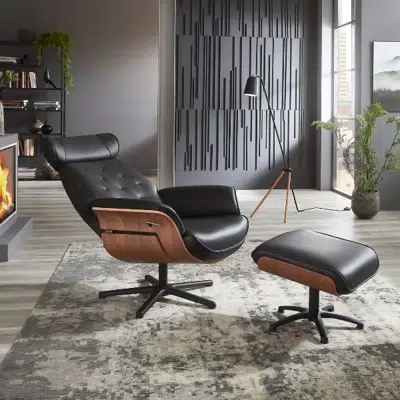 Fauteuil relax avec repose-pieds