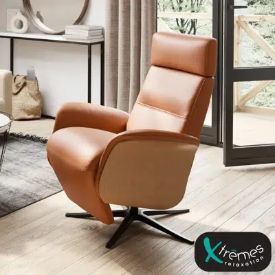 Fauteuil pivotant inclinable repose-pieds manuel
