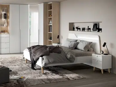 Lit avec éclairage