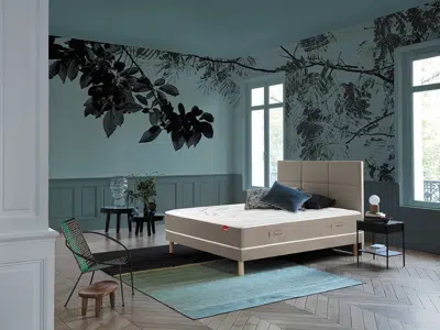 Matelas ressorts ensachés + mousse à mémoire