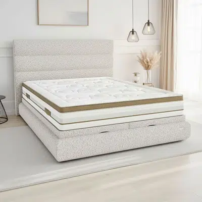 Matelas ressorts ensachés et mousse