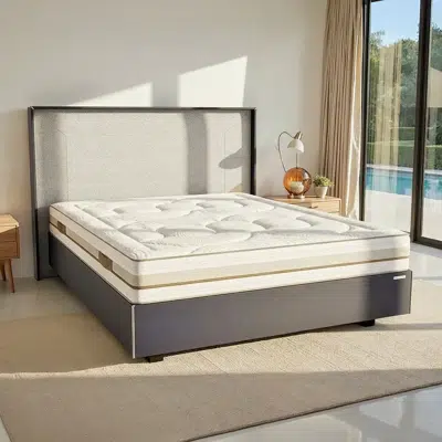 Matelas ressorts ensachés et mousse