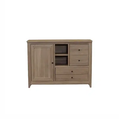 Meuble d’appui 2 portes 2 tiroirs 1 niche
