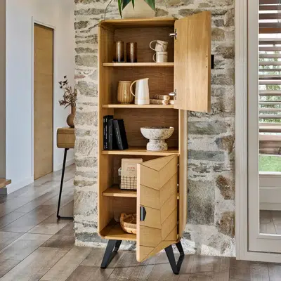 Meuble de rangement 2 portes 1 niche