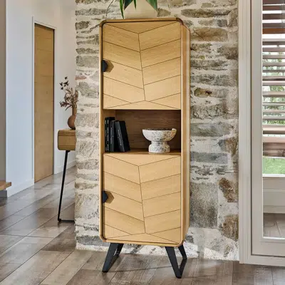 Meuble de rangement 2 portes 1 niche