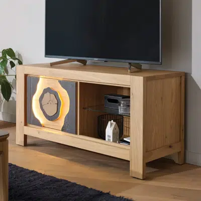 Meuble TV Hifi 2 portes 1 niche