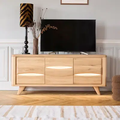 Meuble TV 2 portes 1 niche