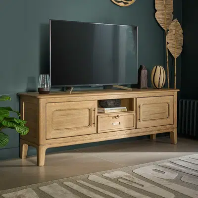 Meuble TV 2 portes 1 tiroir 1 niche