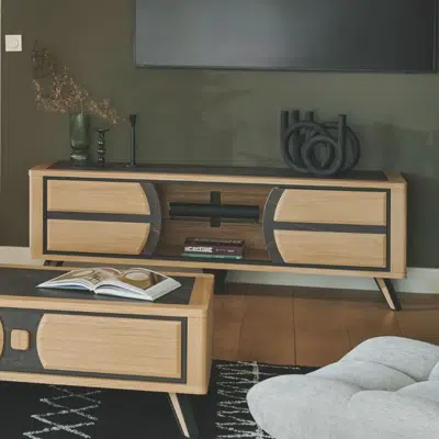 Meuble TV 2 portes