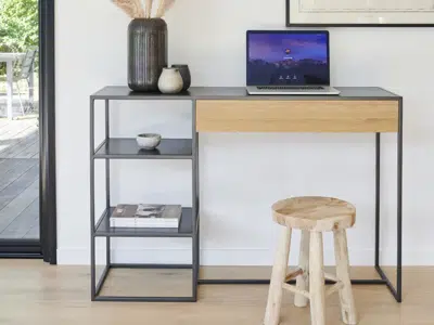 Console bureau 1 tiroir