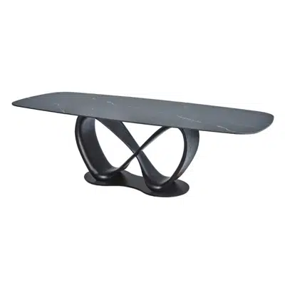 Table ovale en céramique