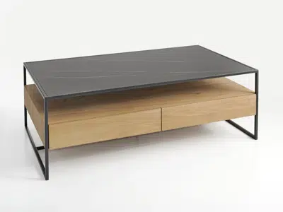 Table basse 2 tiroirs