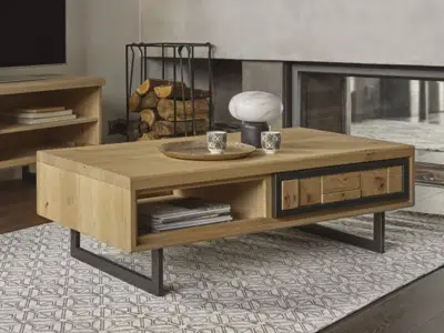 Table basse 1 tiroir 1 niche