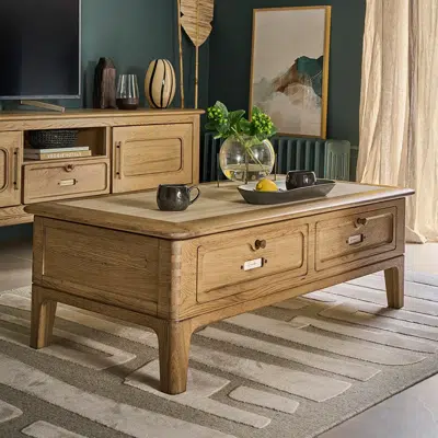 Table basse plateau relevable
