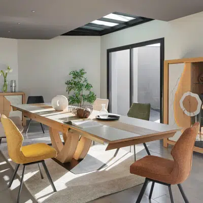 Table extensible céramique