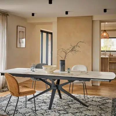 Table extensible céramique