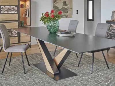 Table de repas céramique extensible