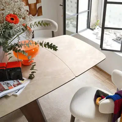 Table extensible céramique