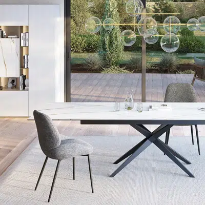 Table extensible céramique