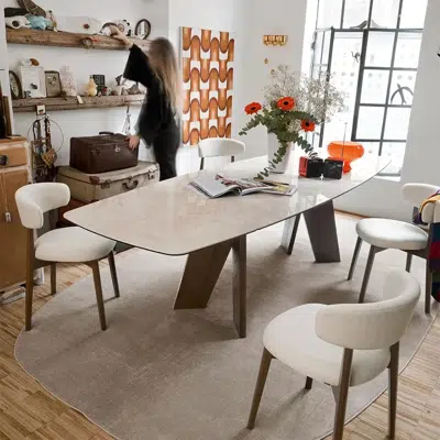 Table extensible céramique