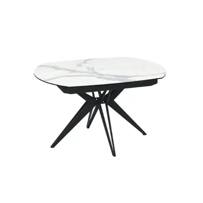 Table ovale extensible