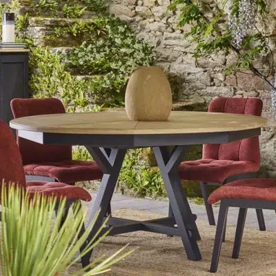Table ronde extensible