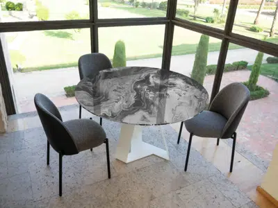 Table céramique ovale