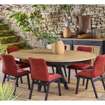 Table ronde extensible