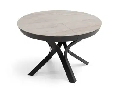 Table ronde extensible en céramique